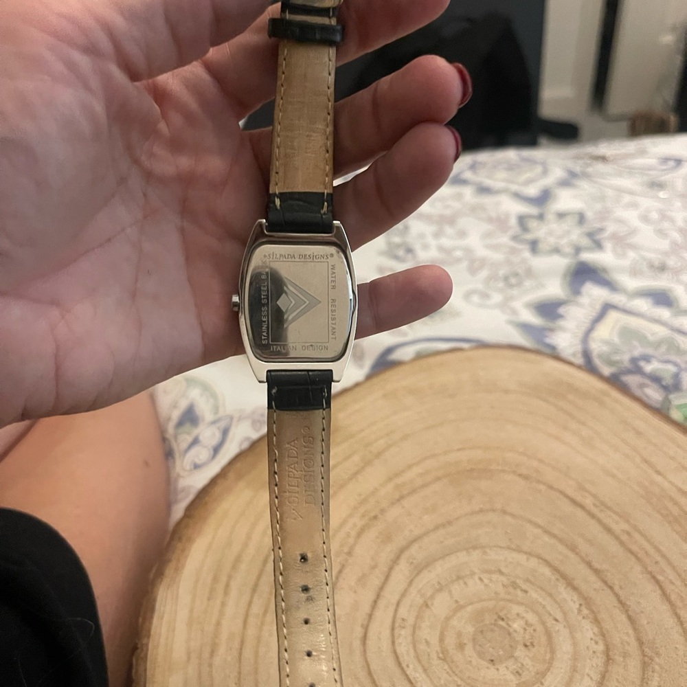 $$$ Lowest Price on Silpada Silver and Black Women's Watch - Picture 6 of 6